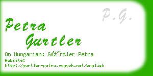 petra gurtler business card